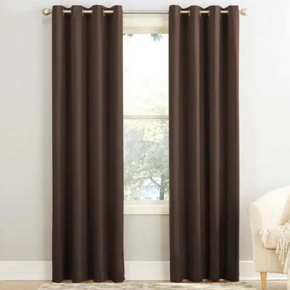 Porch & Den Nantahala Room Darkening Grommet Curtain Panel Set of 3- 54 x 84
